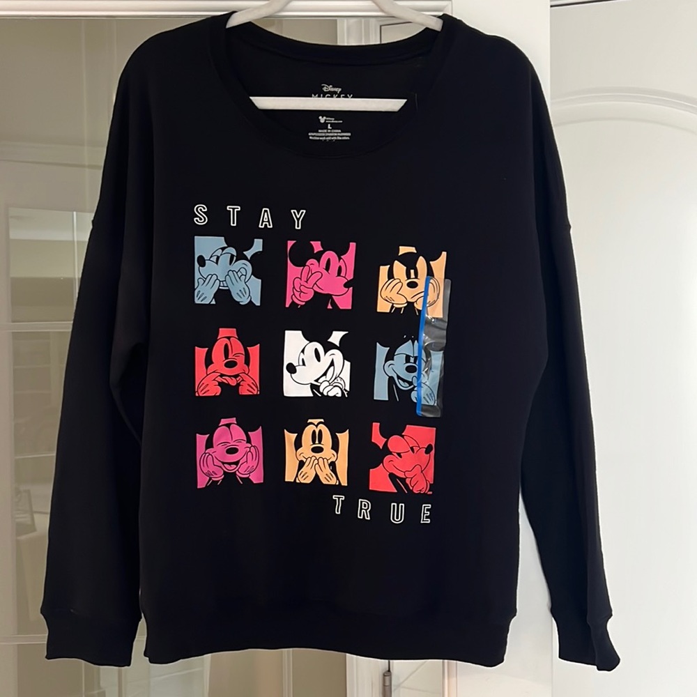 Black  Disney Mickey Mouse Top